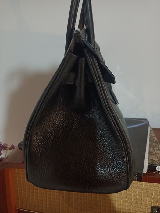 Geanta piele neagra