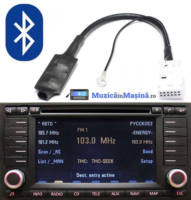 Interfata Adaptor Bluetooth RNS 2 pt Touareg, Transporter (nu aux).