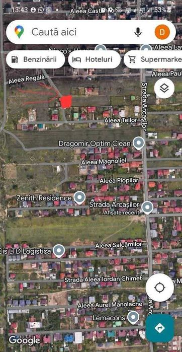 Vand teren Arcasilor