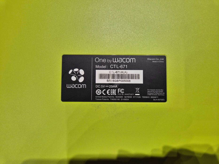 Графичен таблет One by Wacom CTL-671