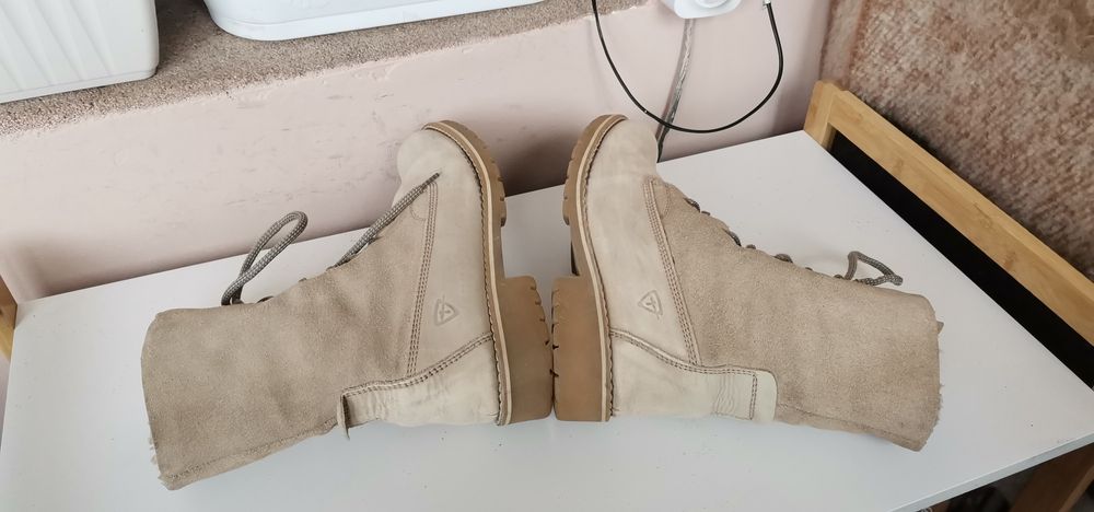 Ботуши Tamaris 39 Естествена кожа и велур