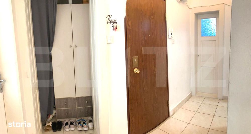 Apartament spatios, cu 3 camere, 62 mp, zona Garii