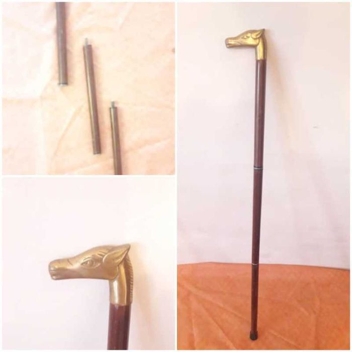 Baston cu maner din bronz