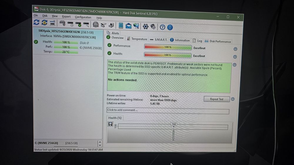 SSD SK hynix m2 nvme 256gb