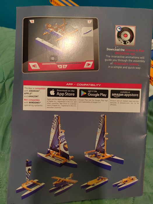 Конструктор Clementoni MECHANICS  SAILBOAt 180 части