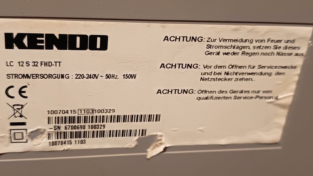 Sursă alimentare TV Kendo, cod 30060103 SMP 50 10