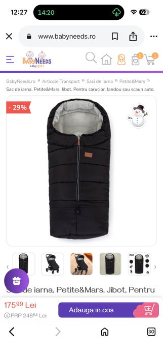 Sac de iarna pentru carucior Petite&Mars