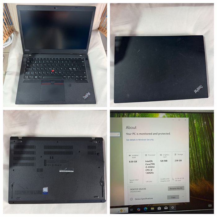 Vand laptop lenovo l490 i5 8365u 8gb ssd 256gb full hd