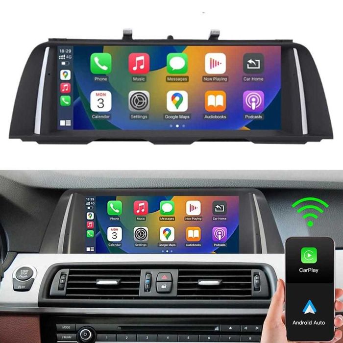 BMW F10 F11 Мултимедия 10.25 inch, Android,  Apple CarPlay Android Auto CIC NBT БМВ Навигация Ф10 Ф11