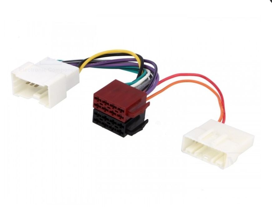 Pachet adaptoare Dacia Logan II 2 mufe cabluri aparate cu ISO