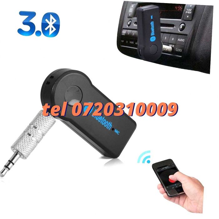 Auxiliar Conexiune Bluetooth Autoturism Receiver, Cu Piesa Microfon