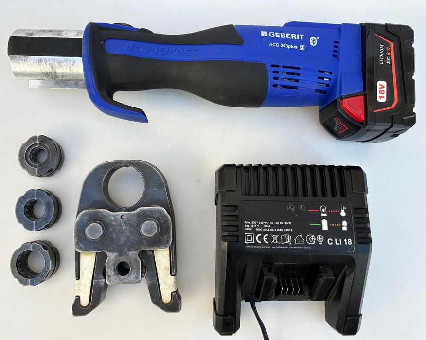 Geberit ACO 203 Plus BT - Акумулаторна радиална преса 18V 16-20-26мм