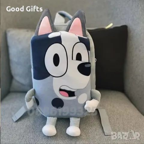 Плюшена играчка Раница Блуи и Бинго, Bluey and Bingo раница