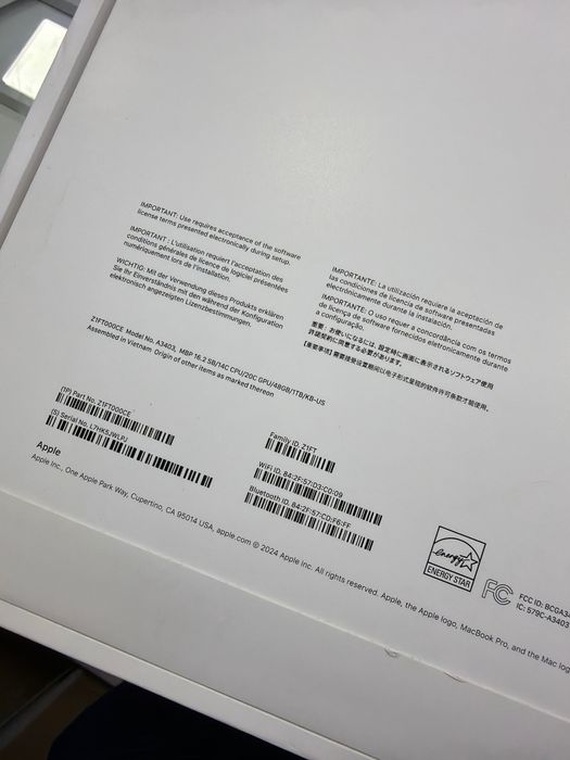 Macbook pro 16inc 48/2TB  m4 pro