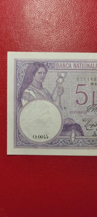 Bancnota 5 lei 1914 Piesa rara bani vechi