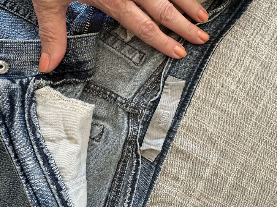 Пола ластична дънкена Versace