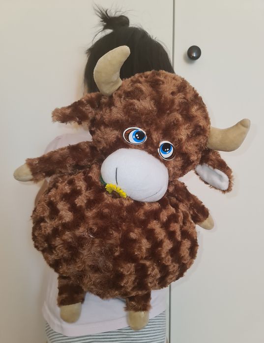 Рюкзак плюшевый бык