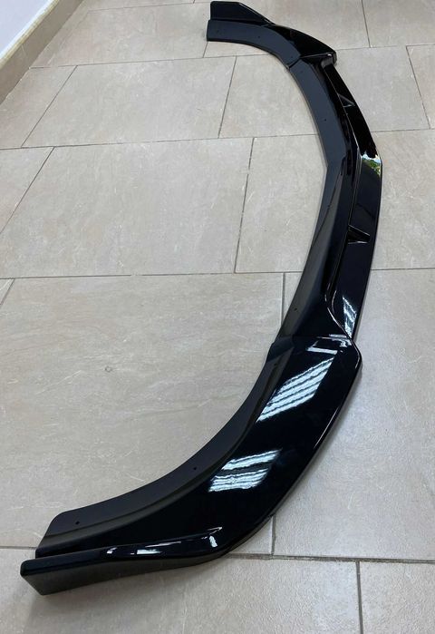 Брабус преден лип спойлер за мерцедес в204 фейс амг / mercedes w204 facelift amg lip spoiler brabus / добавка за предна броня / нож