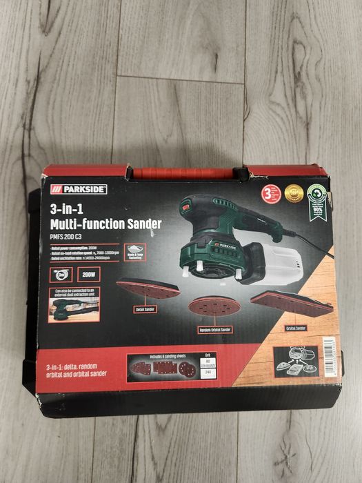 Slefuitor multifuncțional cu 3 talpi parkside