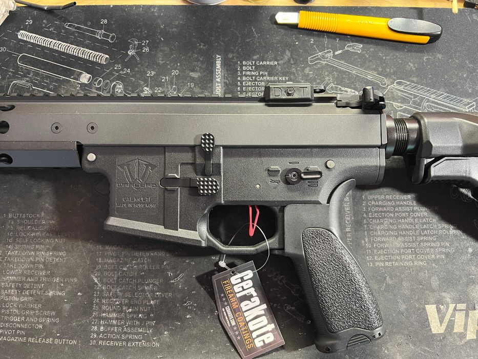 Нова Еърсофт Реплика DYTAC Warlord Ultra Lite M4 Carbine AEG Cerakote™
