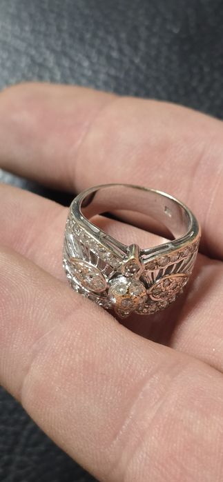 Inel aur 18 k diamante