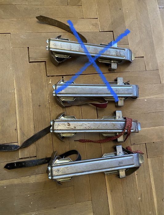 Мини ски и котки от доброто старо време, метални, универсални