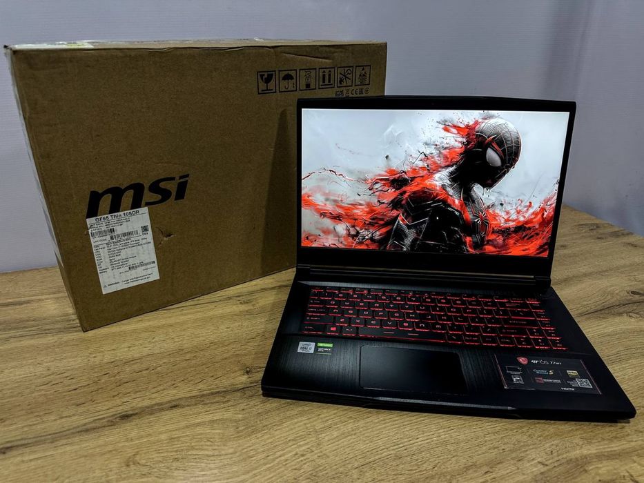 MSI CORE I7 GTX1660 TI 6GB videokarta bilan igrovoy noutbook