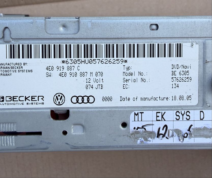 Audi navigation / Unitate multimedia Audi A4 A5 A6 A8 Q7 Piatra