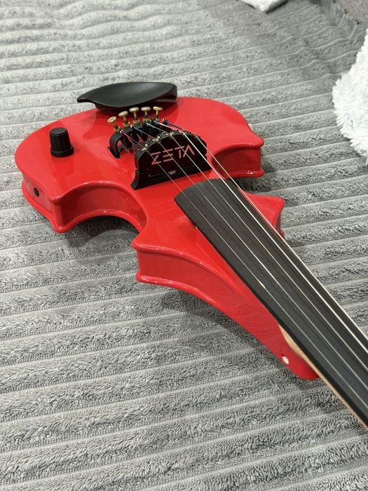 Vioara zeta 5 corzi rosie pe imbusuri