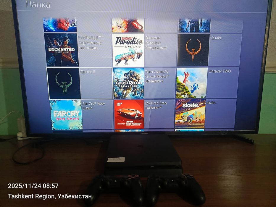 Ps4 slim 1TB +30 официальный игры+гарантия пс4 сони sony playstation