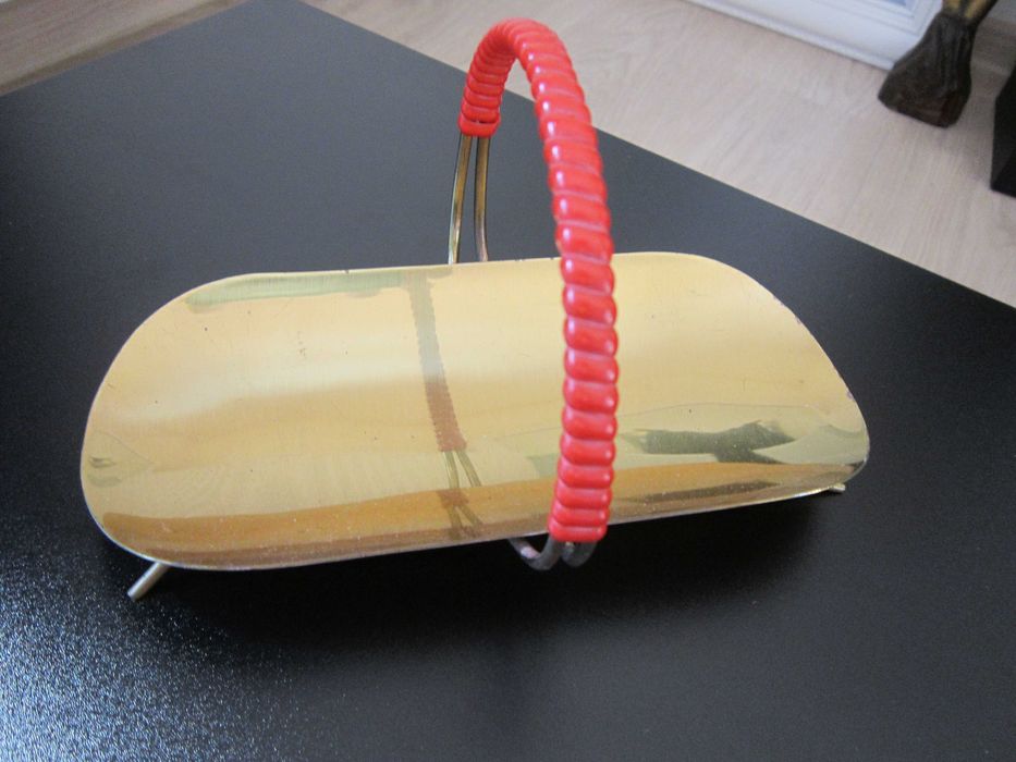 cadou rar Vas Emil Funk Tray Post-Bauhaus alama Germania 1950