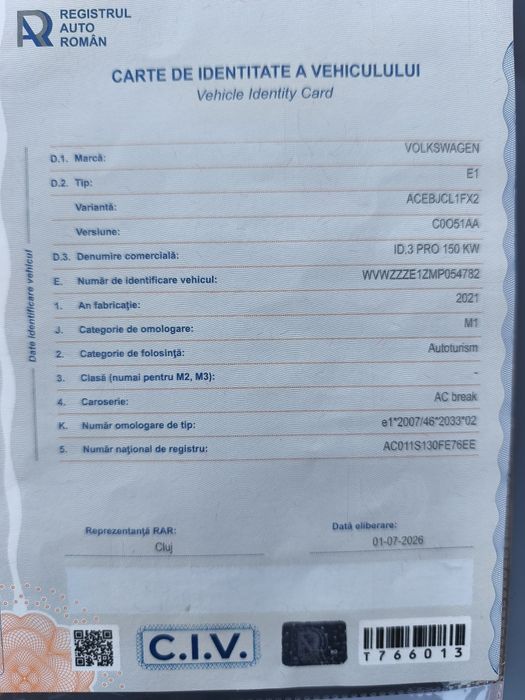 Vând Vw ID 3 Electric