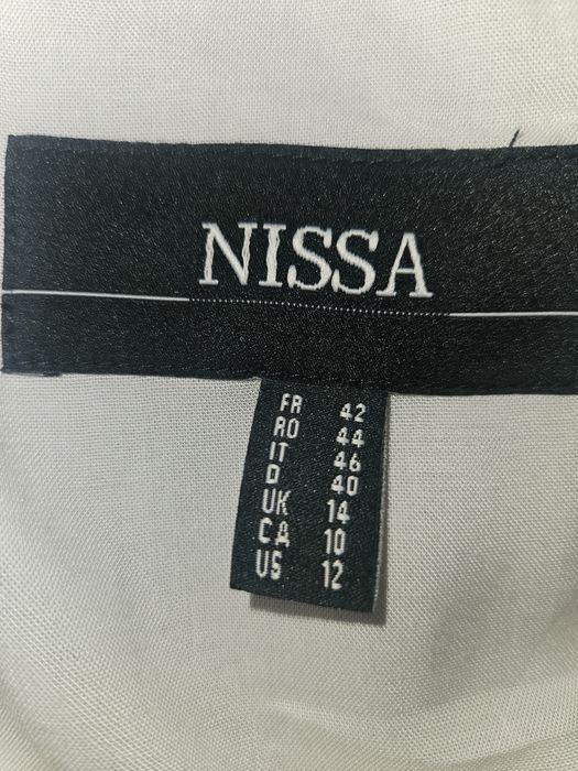 Vand rochie Nissa L 100% silk matase cu broderie