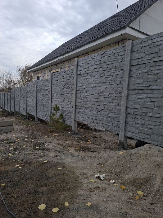 Железо бетонные Еврозаборы.