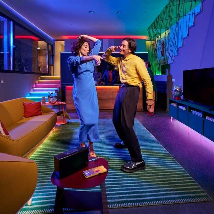 Banda LED RGB WiZ 30m Smart WiFi iluminare decorativă control voce/app