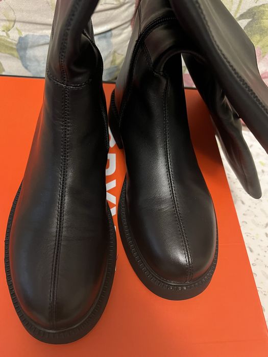 Cizme GRYXX negre, piele naturala de vitel, marimea 37