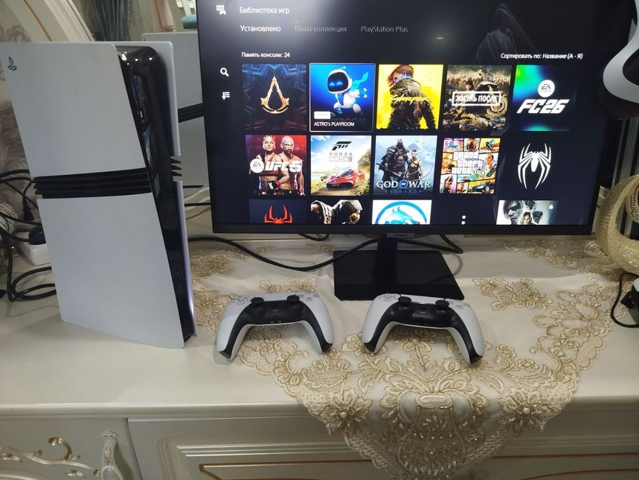 Playstation 5 pro 2Tb deluxe+ dok stansiya 2 jostig pluluse Elite