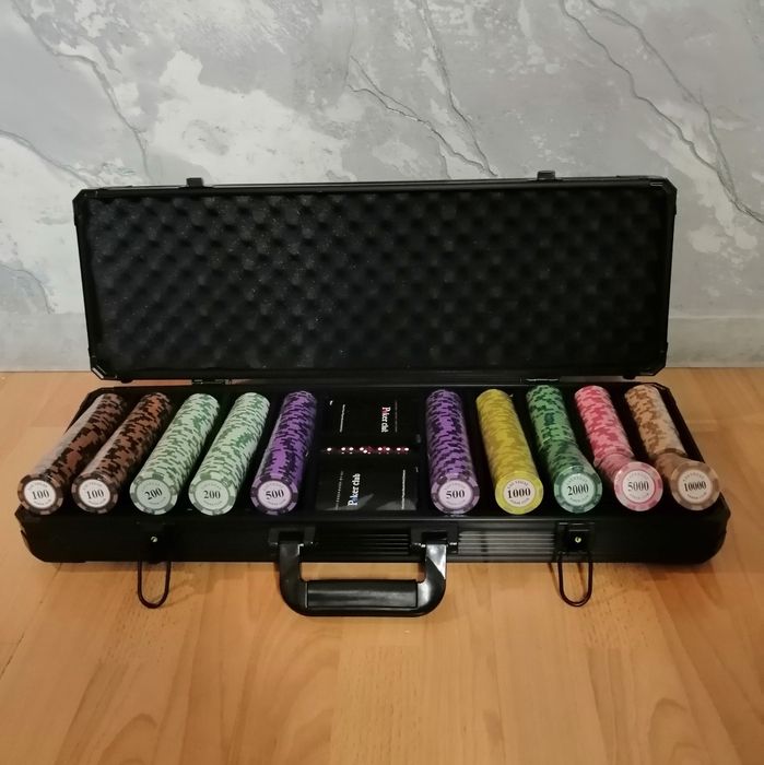 Покер Покерный набор в кейсе, фишки для покера