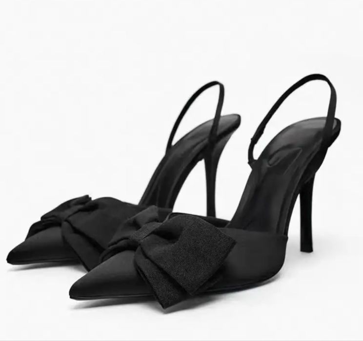 каблуки с бантиком ZARA