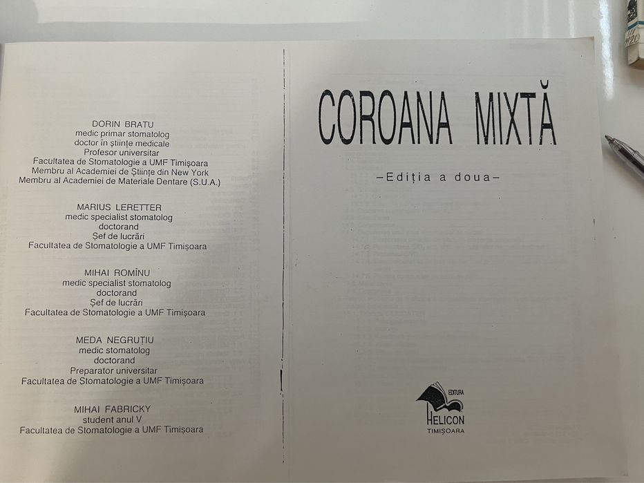 Carti ortodontie anomaliile dentare Boboc, proteze