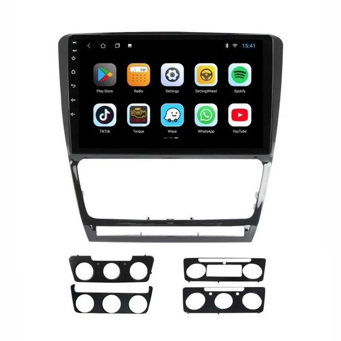 Navigatie dedicata cu Android Skoda Octavia II 2009 - 2013, negru, 1GB