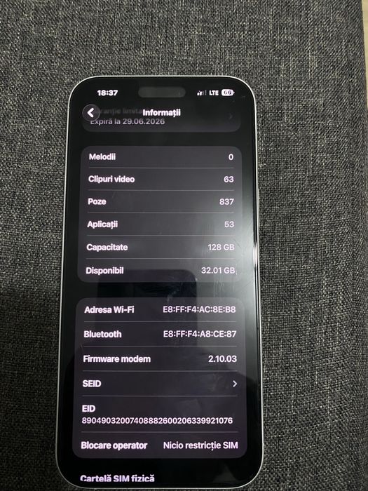 Iphone 16 plus in Stare extrem de buna