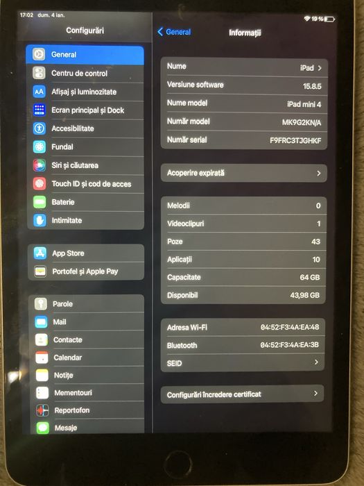 Ipad mini 4 64GB