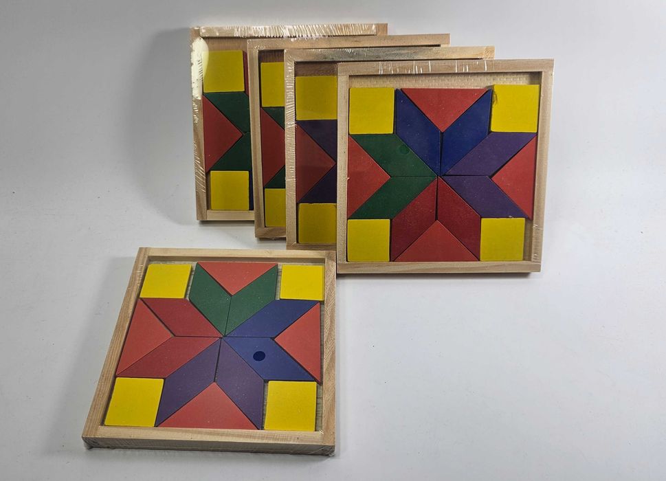 Пет броя дървени мозайки за 15лв. / дървени играчки