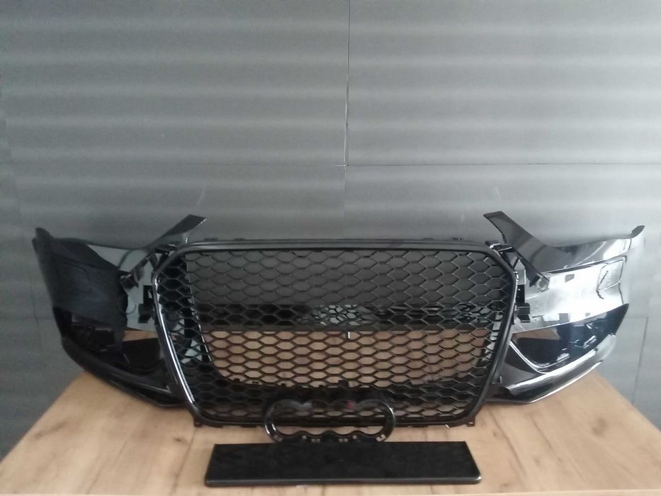 Bara fata, Grila radiator Audi 4 B8.5 2012-2016 Negru LZ9Y LY9B