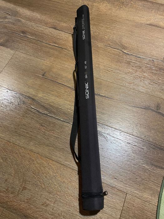 Въдица и макара с шнур за мухарски риболов