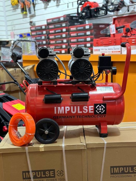 Компрессор (IMPULSE) Безмаслыный Безшумний Шумный компрессор