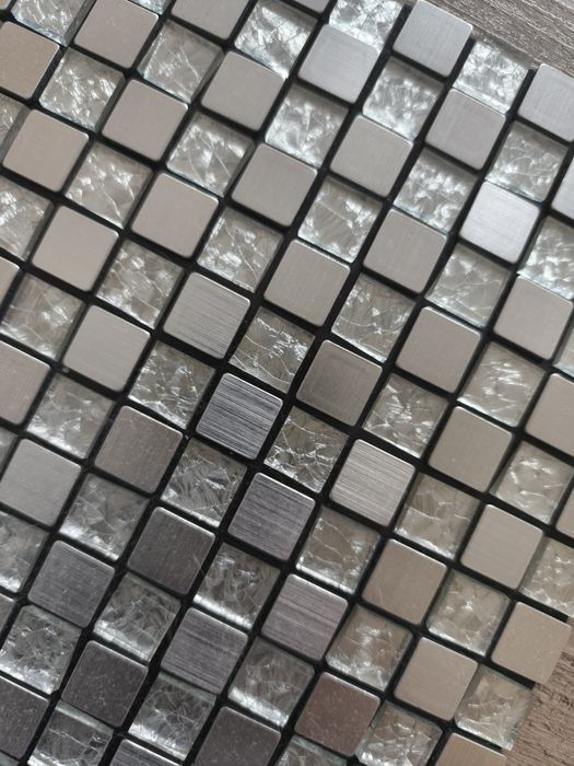 Самозалепващи плочки 30×30см сребърни
