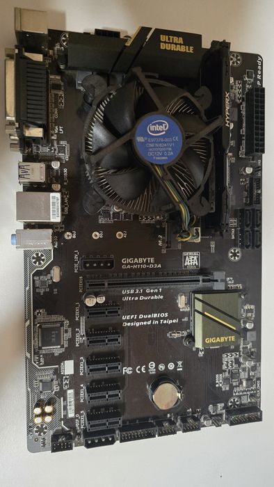 Комплект дъно Gigabyte H110 + Intel процесор + 8GB DDR4