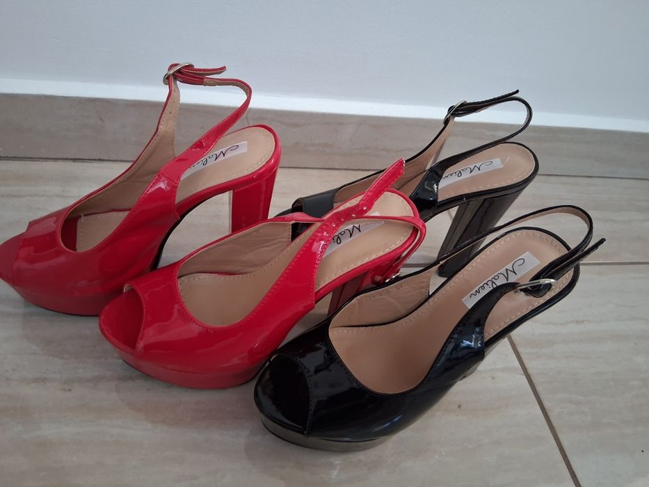 Sandale cu toc inalt